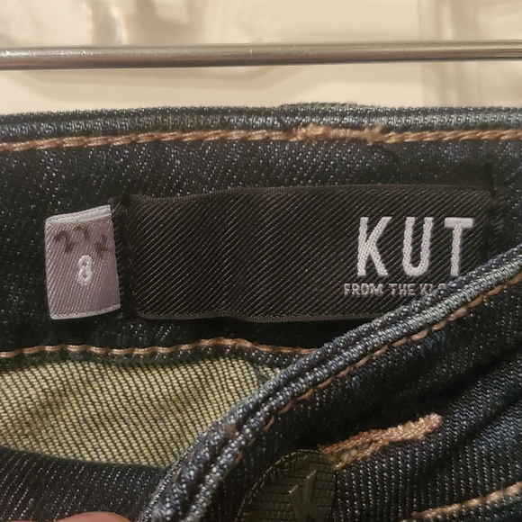 KUT from the Kloth Stevie Straight Leg Dark Blue Jeans Size 8 - Picture 8 of 12